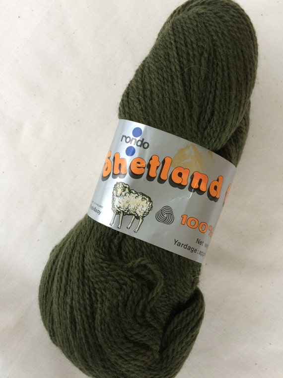 Hand Knitting Yarn Sport Weight Yarn Vintage Shetland Yarn