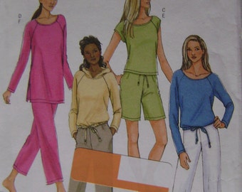 OUT of PRINT Butterick Pattern B4465 Misses' / Misses' Petite Top, Shorts and Pants