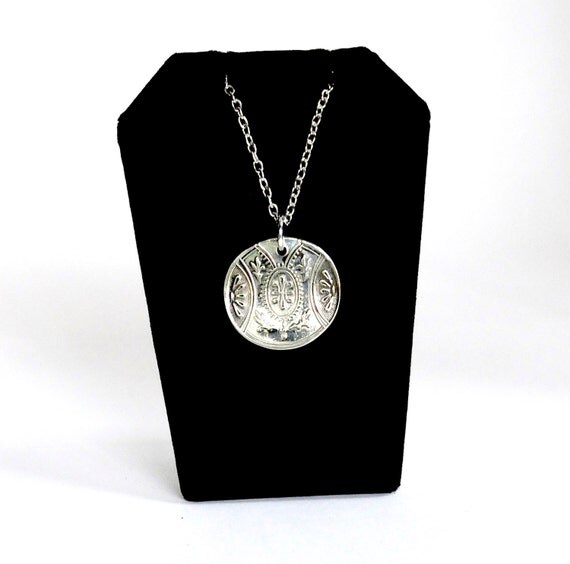 antique necklace german silver necklace by TheDishandSpoon