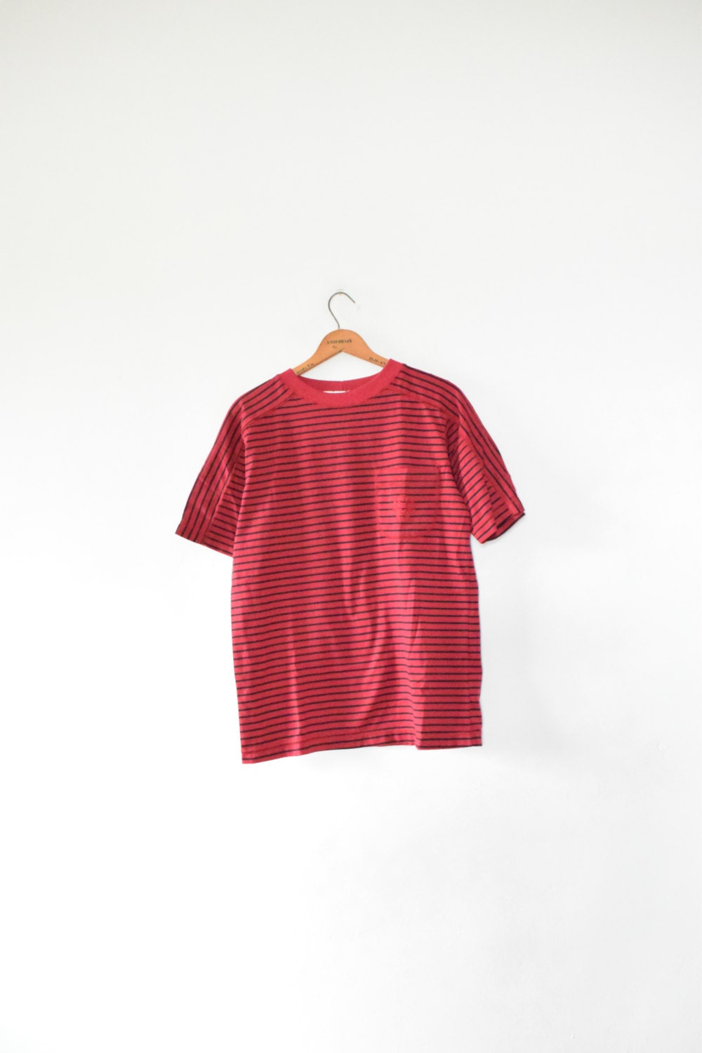 red striped tee shirt