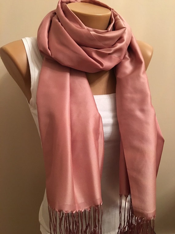 Powder pink Color Scarf Pink Shawl Trendy Scarf Ladies Fair