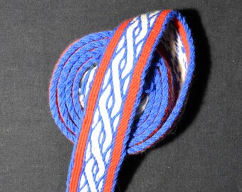 Tablet Woven Braid (Trim) Based on Birka Finds, Viking Tablet Weaving, Card Woven Medieval Braid, Viking Costume, 100% Natural Wool