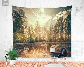 Sonne 2 - Wall tapestry - Tapestry - Forest tapestry - Boho - Wall Hangings - Wanderlust - Bohemian - Home decor - Wall decor - Dorm decor.