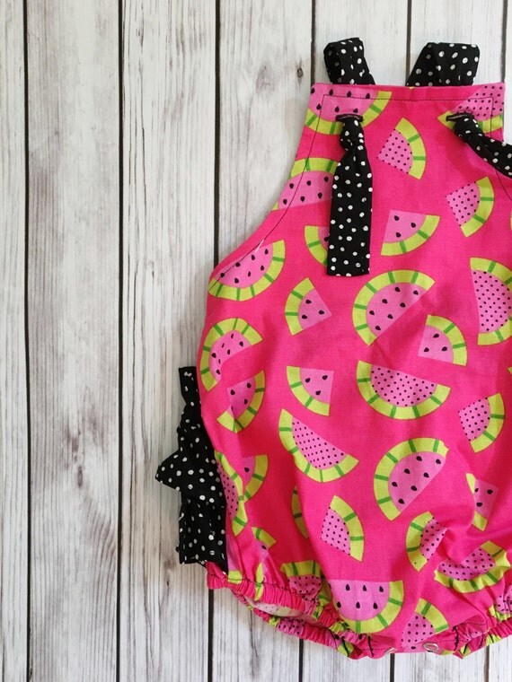 Watermelon Baby Romper Watermelon Romper Watermelon Party