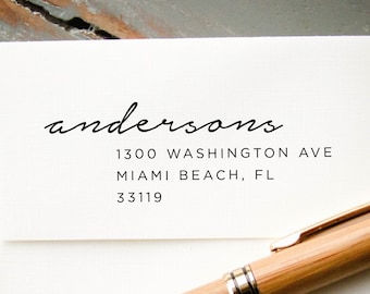 Custom Stamp, Custom Rubber Stamp, Custom Address Stamp, Personalized Stamp, Self-Inking Stamp, Return Address Stamp, Hand Calligraphy Look