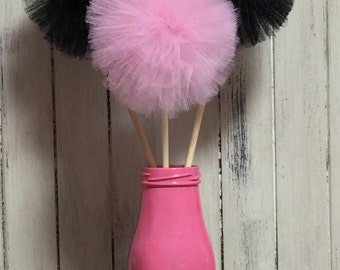 10 Tulle pom poms Centerpiece,Party Decoration,Pom Pom Favors Centerpiece