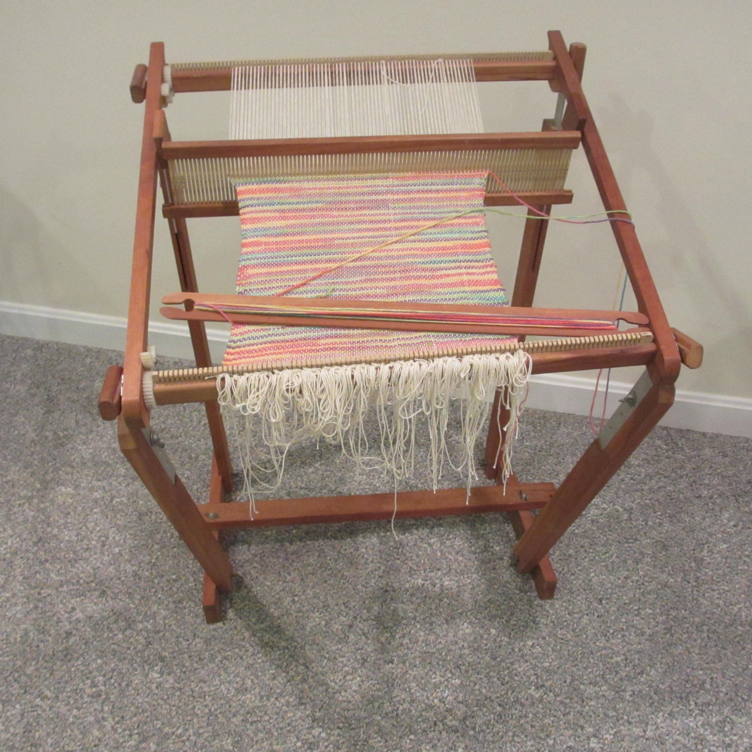 Beka Rigid Heddle Weaving Loom with Stand and Accessories