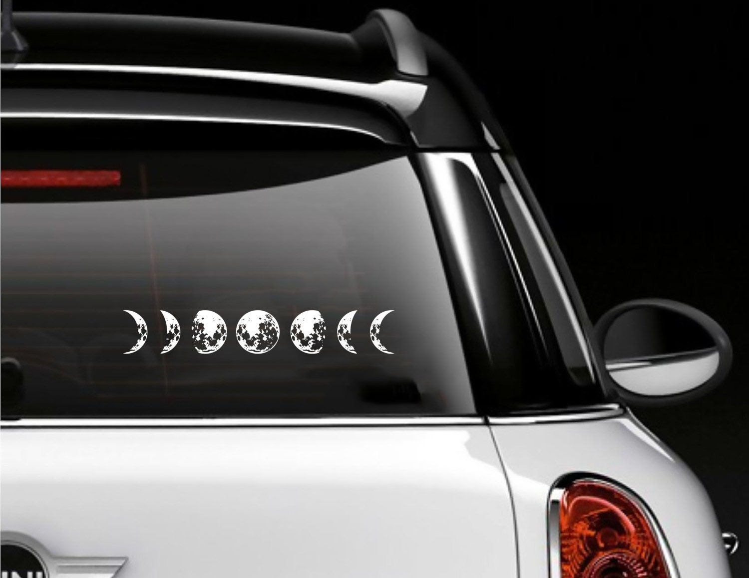Moon Cycle Car Decal Lunar Cycle Astronomy by JensVinylDecals