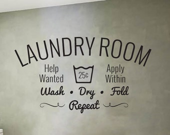 Laundry Decal - Laundry Room decal - Wall decal