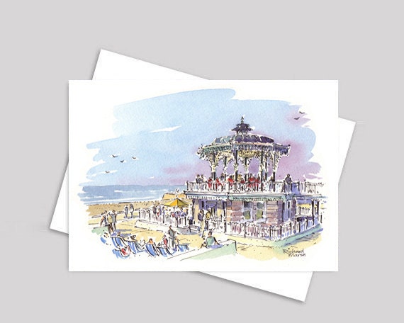 BRIGHTON BANDSTAND CARD Brighton Bandstand Greeting Card