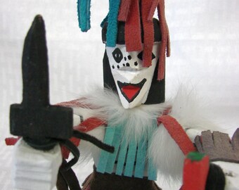 Hopi Kachina Doll - Koshari Kachina - Pueblo Clown Kachina Doll - Watermelon Kachina