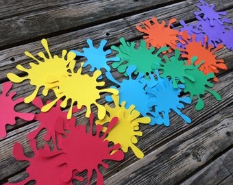 Large Art Party Paint Splatter Confetti - Birthday Party, Party Decorations, Baby Shower, First Birthday
