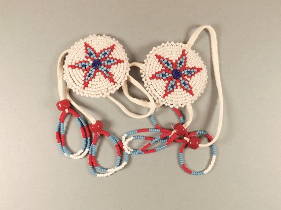 Native American Style Hair Ties Beaded Hair Tie Indian