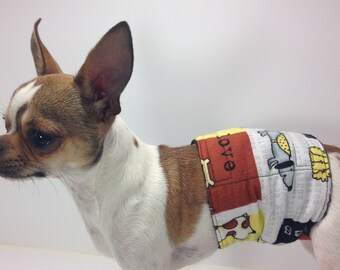 Male Dog Belly Band Best Friend-Group One Dog Gallery Housebreaking Marking Training Aid Pet Supplies Paws Bones Spot Doggy Diapers