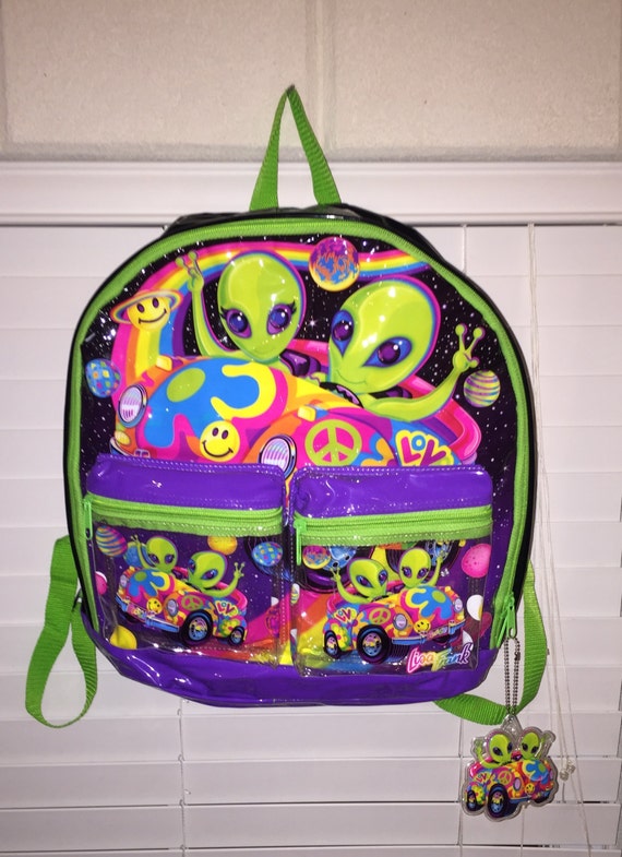 loungefly lisa frank alien backpack