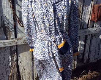 Vintage Nat Kaplan couture shirtwaist dress