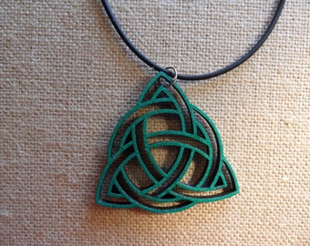 Celtic Knot - wood laser cut pendant/necklace