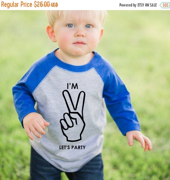 LAST CHANCE SALE two year old birthday baby boy shirts by LineLiam