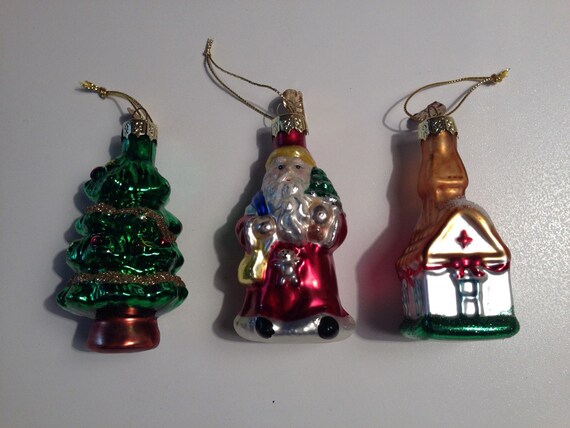 clearance vintage glass santa claus christmas tree by clearance vintage glass santa claus christmas tree by