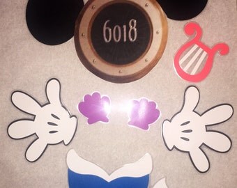 Mermaid minnie mouse laminated stateroom disney cruise door magnet