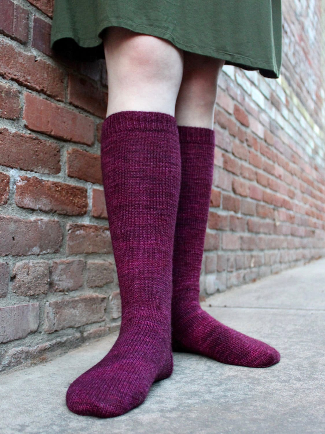 Simple Knitted Knee High Socks A knitting pattern