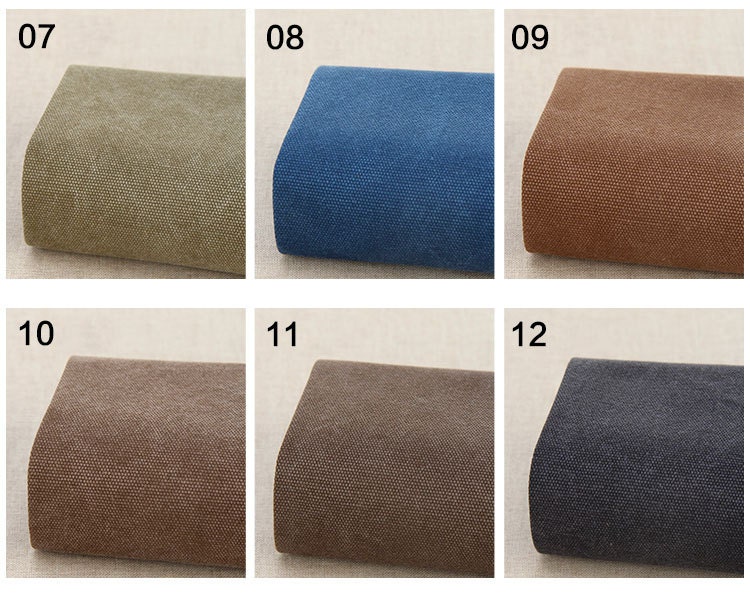 20oz Heavy weight canvas Solid cotton canvas fabric for bag