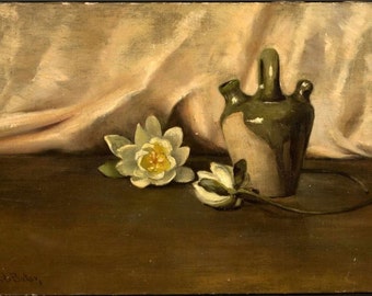19th c ANTIQUE OIL PAINTING