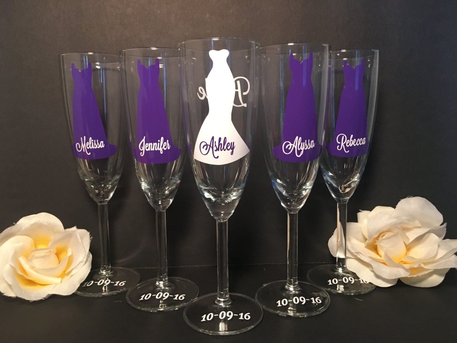 Wedding Wine Glasses Wedding Champagne Glasses Custom