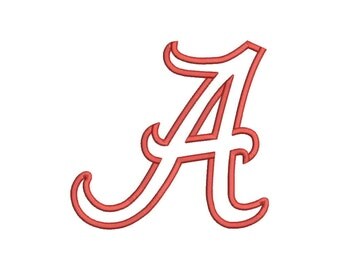 Alabama Football Applique Designs Machine Applique Embroidery Designs 5 Size - INSTANT DOWNLOAD