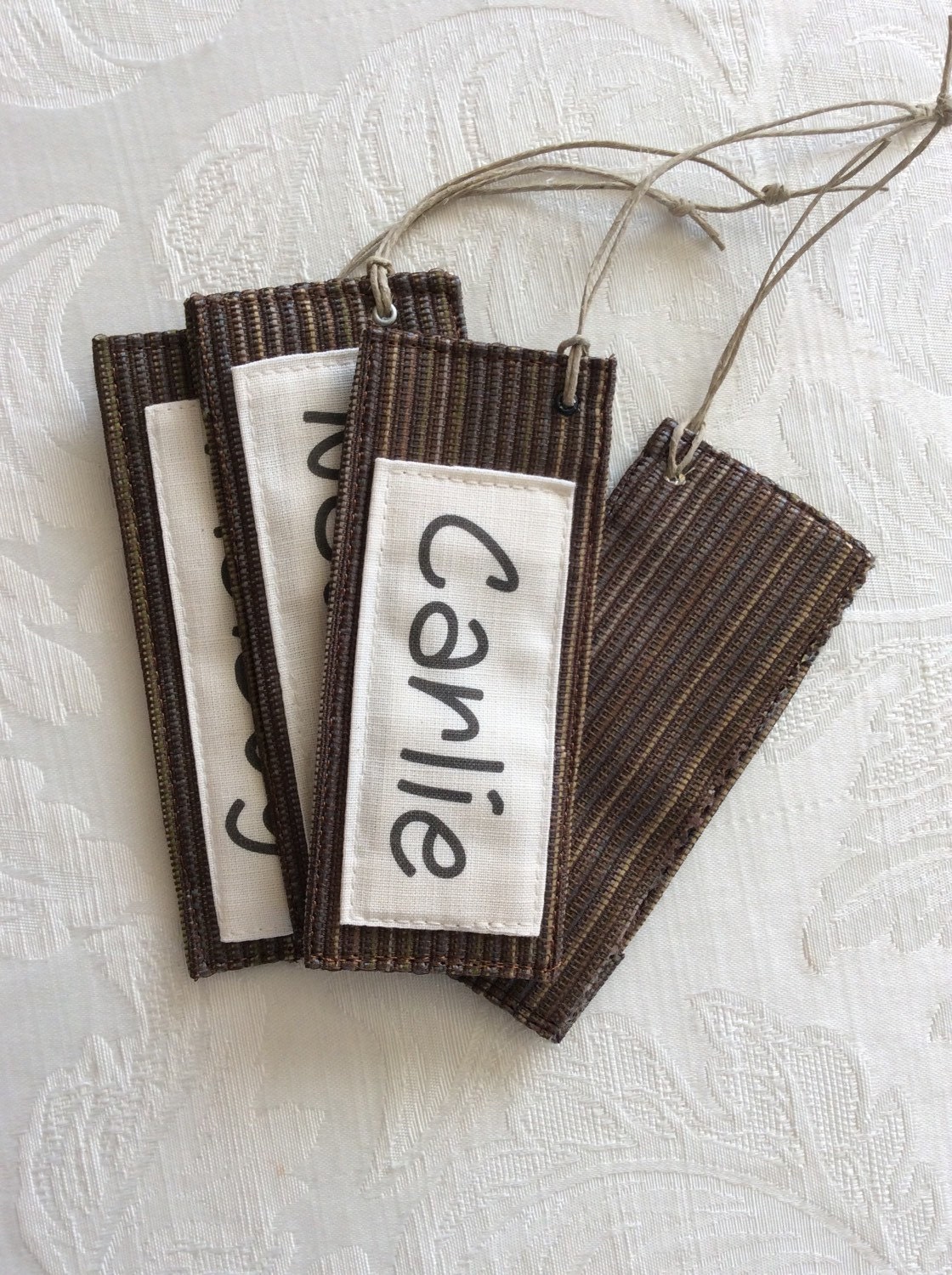 Name Tags Christmas Stocking Tags Hanging Name Tags Printed