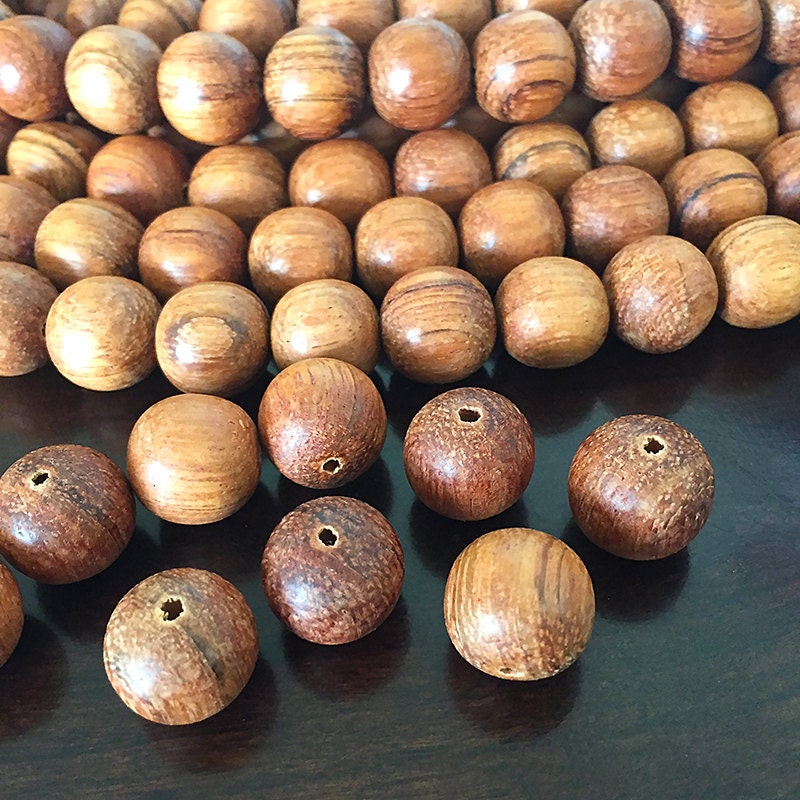 Large Wooden Beads Natural Bayong Beads Round Wooden Beads