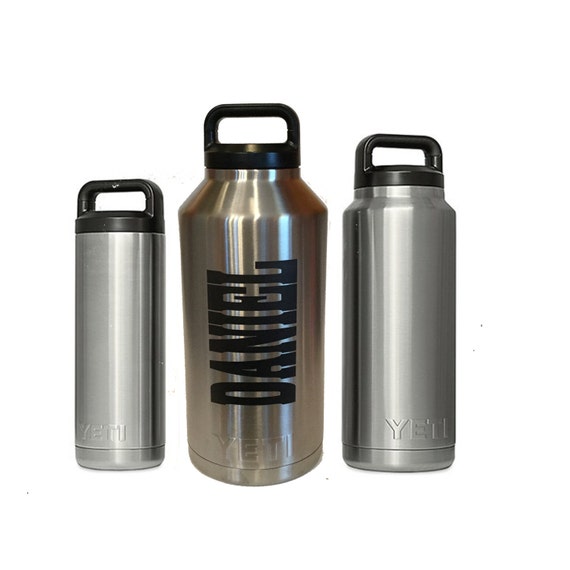 Custom YETI bottle 64 oz stainless steel thermos engrave made