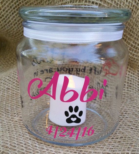 Pet Memorial Candle Holder by BudderstownCreations on Etsy
