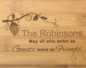 Bread/Cheese/Cutting Board-Personalize/Engrave, Wedding/Bridal/Anniversary/Family/Couple Gift, House Warming, Birthday Present, Christmas