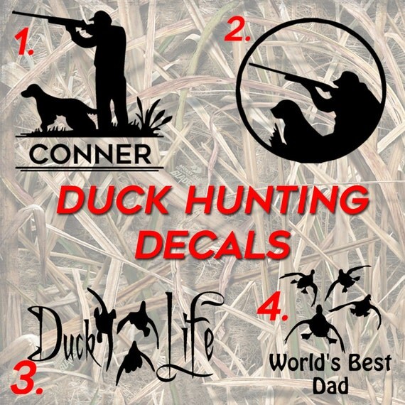 Duck Hunting Vinyl Decals/Stickers for Cars by SparePartsBoutique
