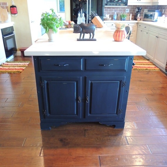 1940's Vintage Refurbished Kitchen Island