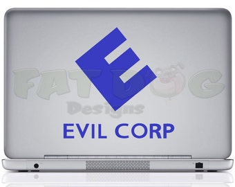 Mr Robot Evil Corp Custom Removable Vinyl Decal for Car, Wall, Locker, Tablet or Laptop