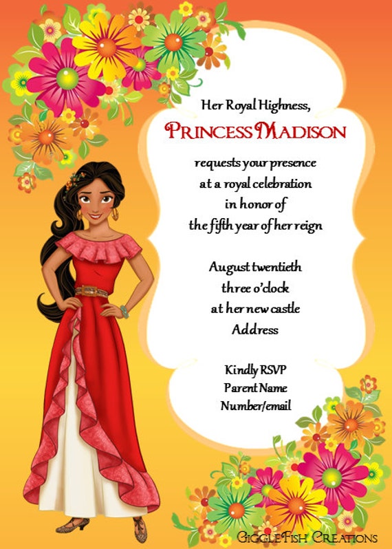 Of Avalor Birthday Invitation Template Elena Of Avalor Birthday Party Invitation Digital File Of Avalor Birthday Invitation Template Elena Of Avalor Birthday Party Invitation Digital File
