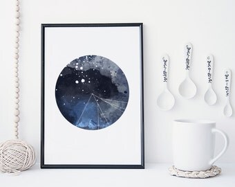 Moon Wall Art galaxy moon phase print wall art poster moon art print Moon Wall Art galaxy moon phase print wall art poster moon art print