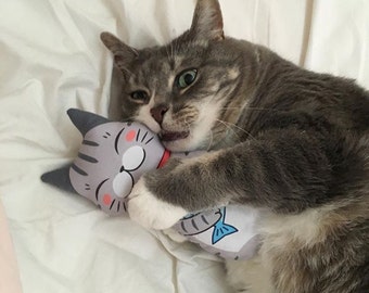Cat Toys, Cat Stuff, Unique Cat Toy, Kitty Toys, Cat Kicker, Japanese Cat toys, Silvervine toys, Cat Gifts, *Tabby Cat Toys*