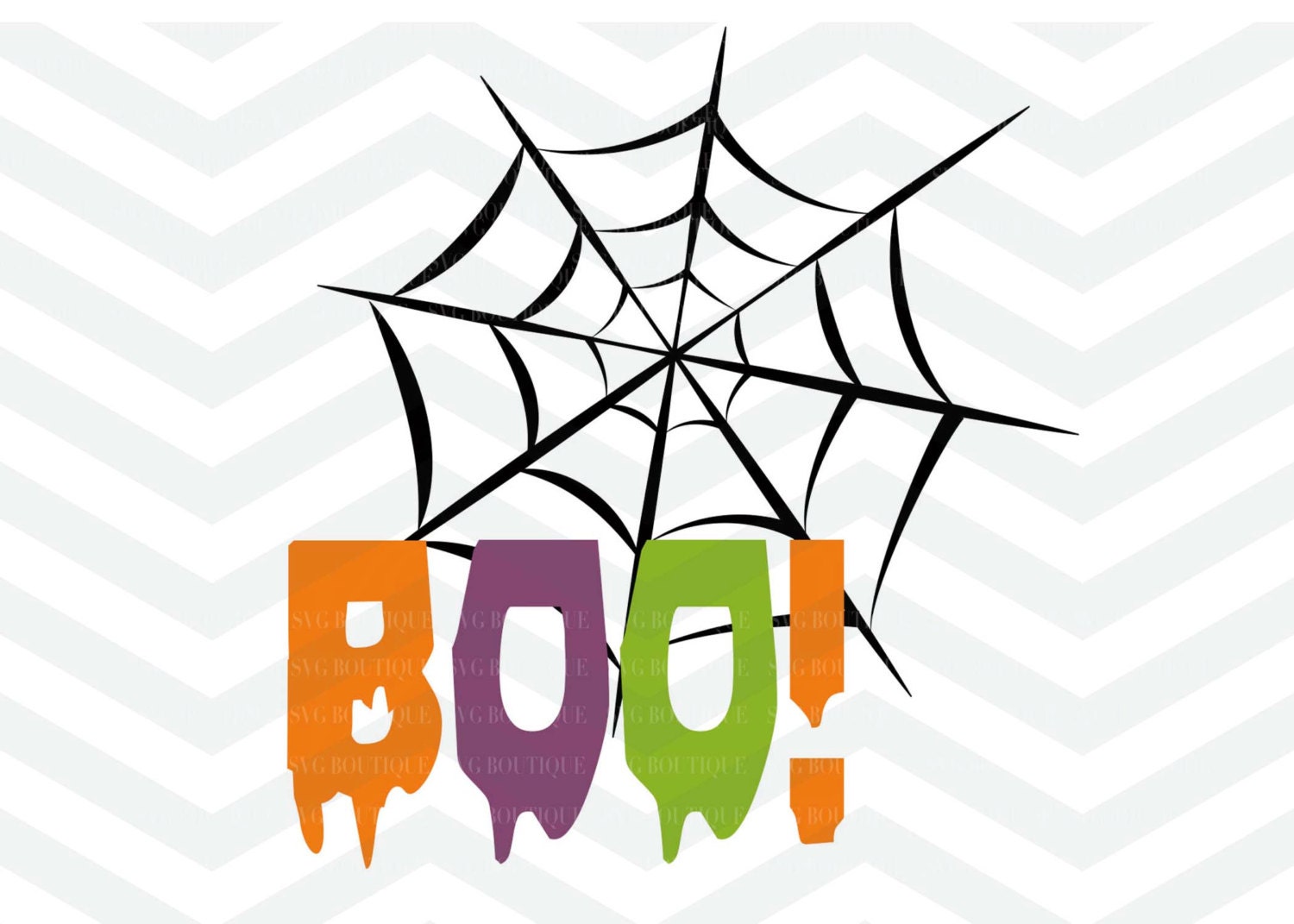 Download Halloween SVG File Boo Cut File Spider Web SVG Spider PNG