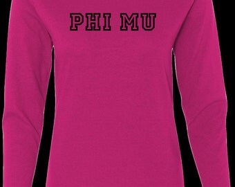 phi mu long sleeve shirts