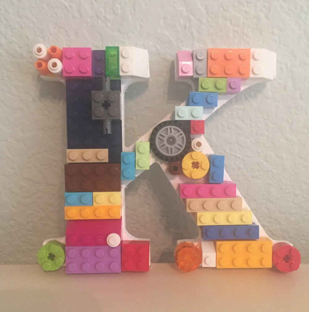 Letter K with LEGO® bricks Free Shipping