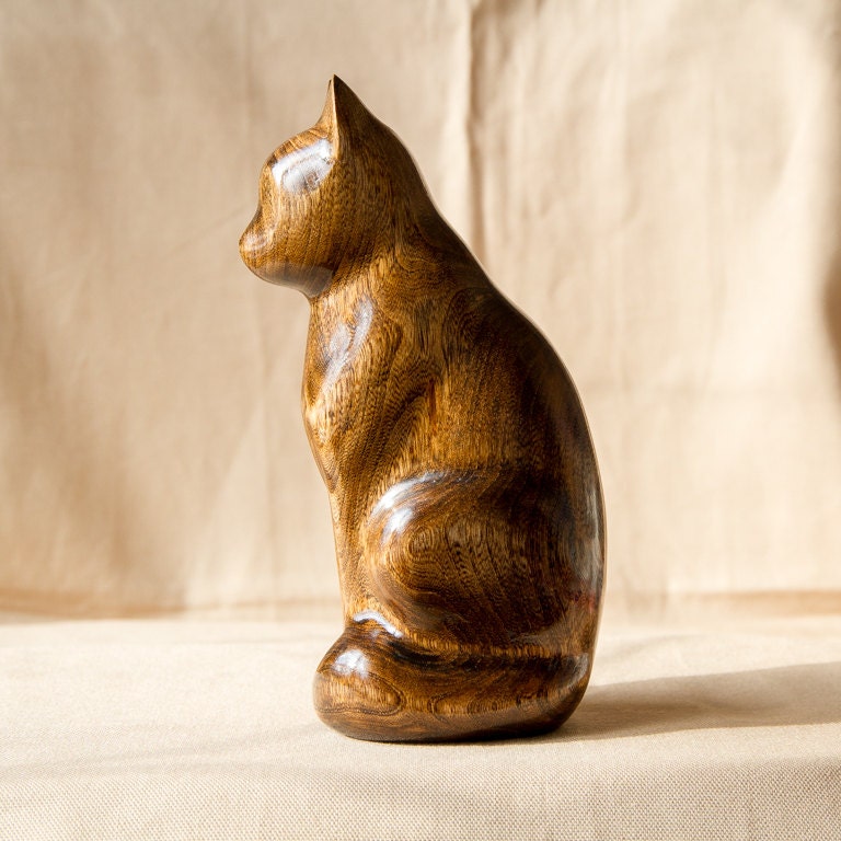 olive wood cat toys