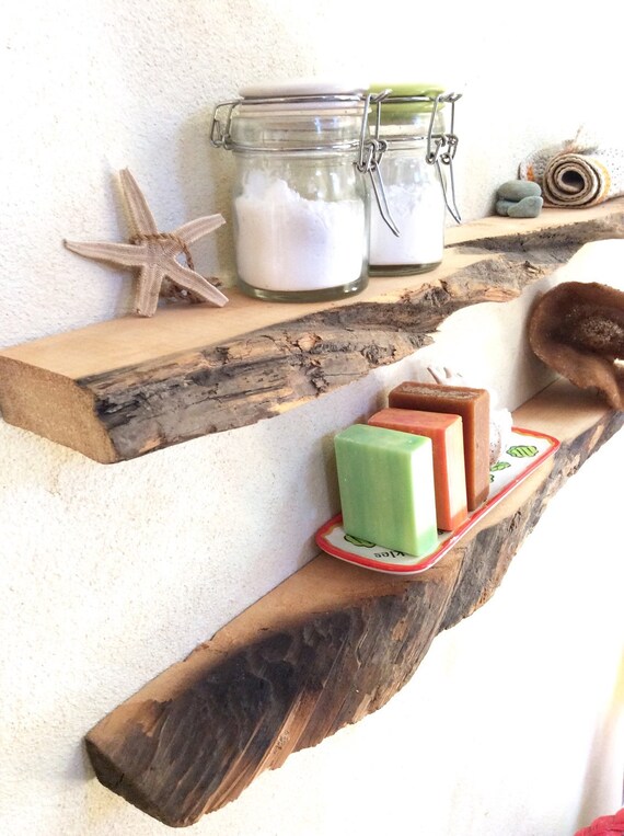Floating Shelves Wood Driftwood style Rustic Huon Pine Beach