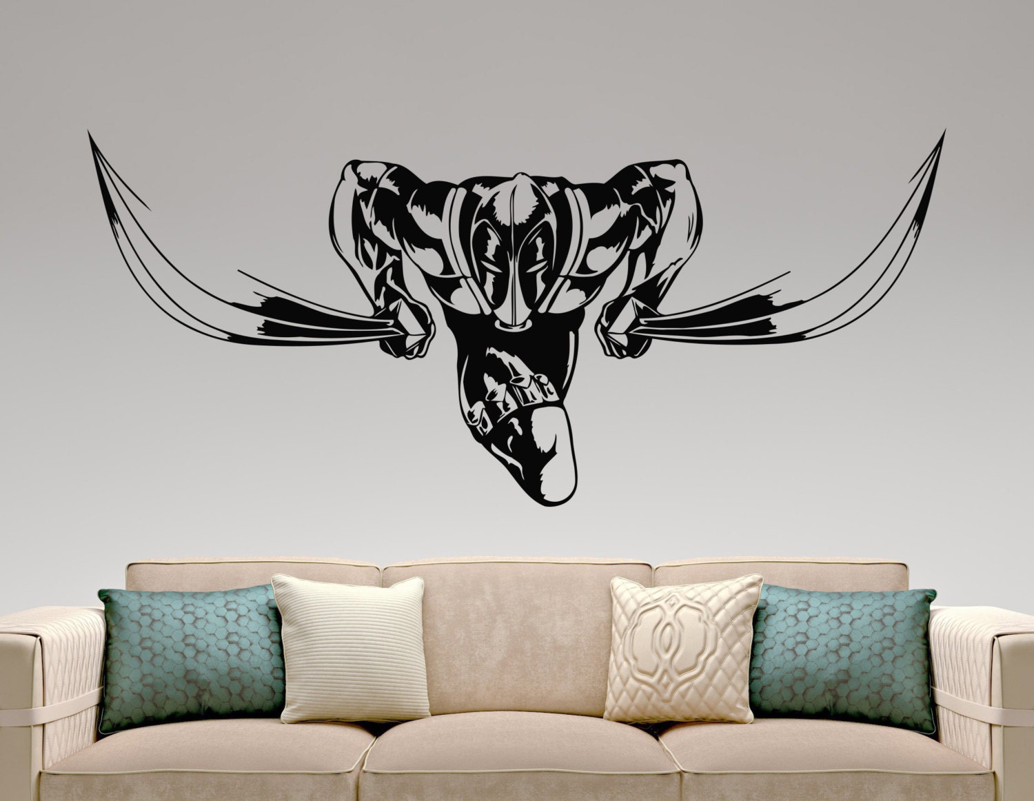Deadpool Sticker Superhero Wall Decal Comics Wall Art Home - ðzoom deadpool sticker superhero wall decal comics wall art home - ðzoom
