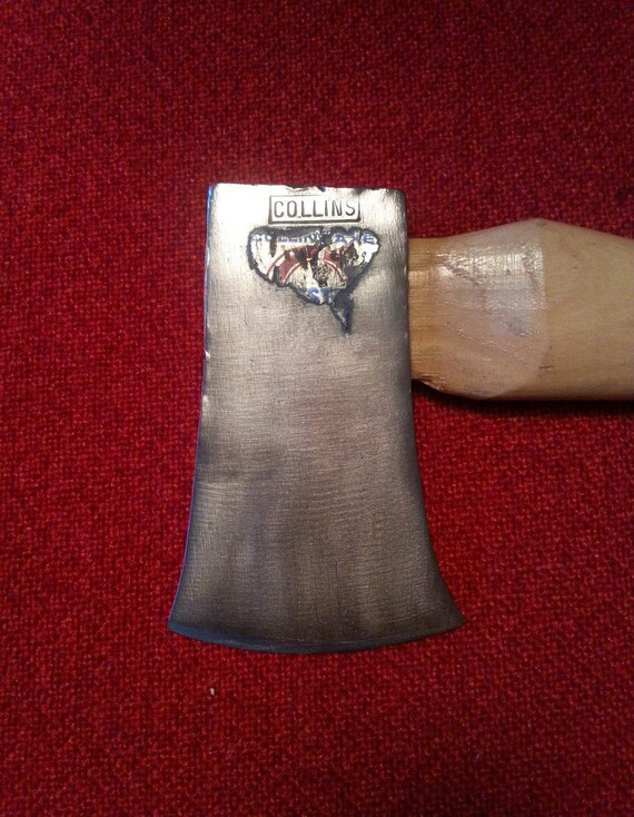 Collins Axe Vintage Collins Camp Axe Hatchet Hickory Wood