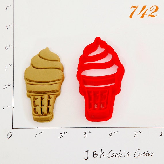 Ice cream Cookie Cutter ice cream spoonice by JBKCookieCutter