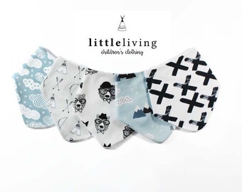 Bandana Bib, Dribble Bib, Baby Dribble Bib, Baby bib, Baby bandana bib, Toddler Dribble Bib, Monochrome Bib, Boy Dribble Bib, Baby gift