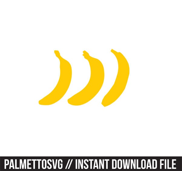 banana stencil svg dxf file instant download silhouette cameo